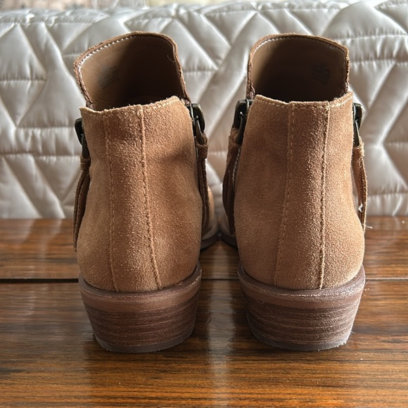 Gianni Bini Tan Suede Ankle Boots - Picture 6 of 16